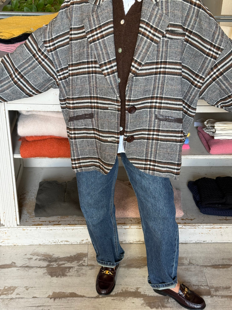 Veste Gloria à carreaux