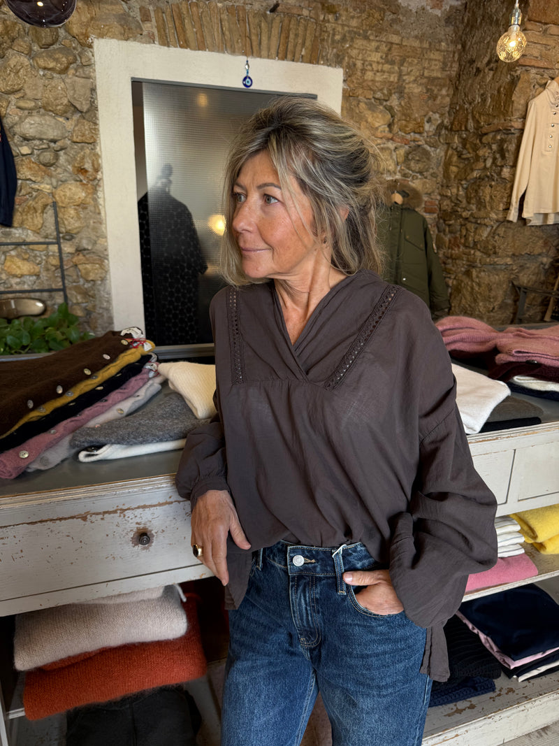 Blouse en voile de coton Sylvia - 2 couleurs