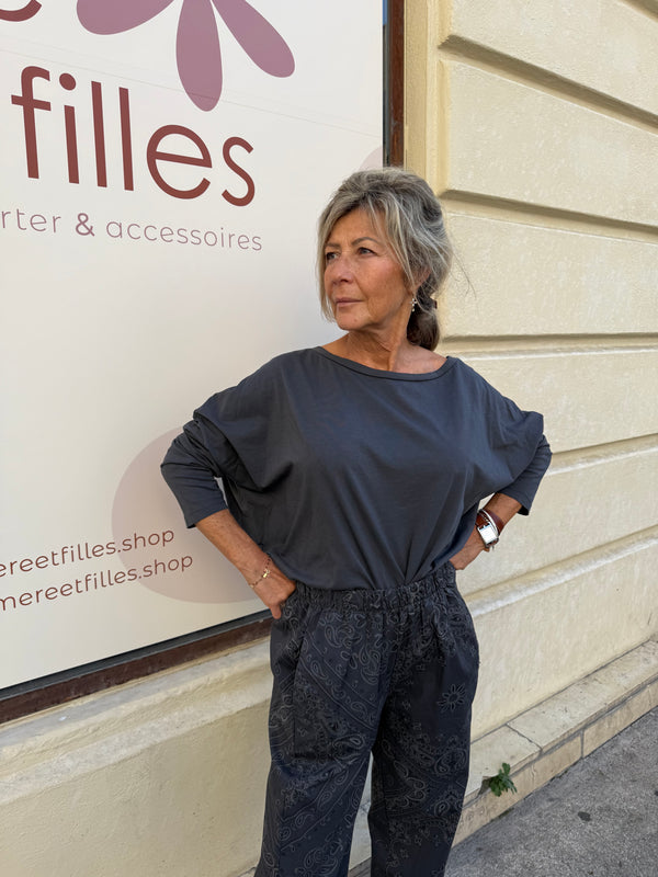 T-shirt Biba uni manches longues - 6 couleurs