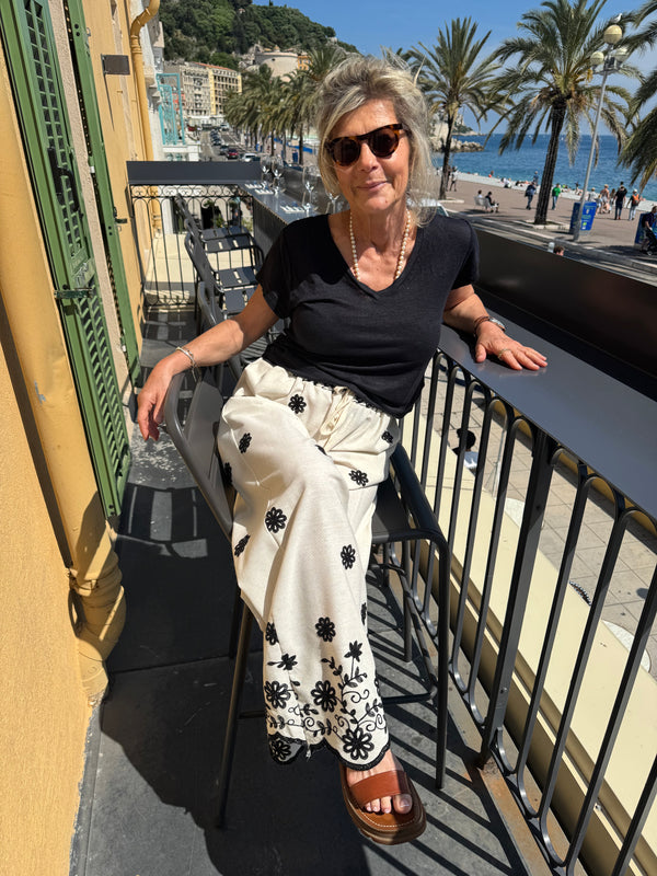 Pantalon Flowers