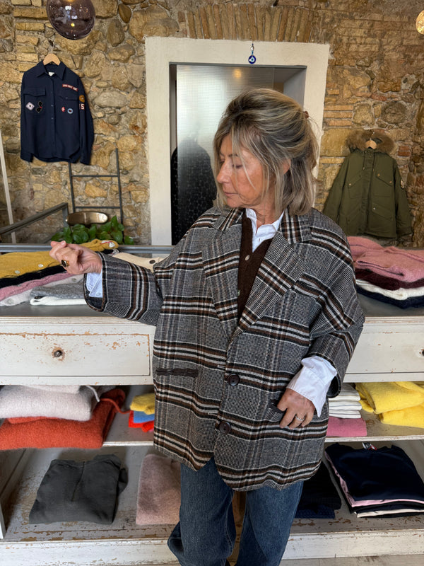 Veste Gloria à carreaux