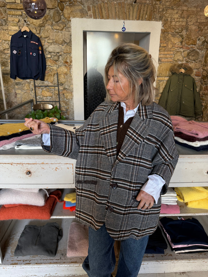 Veste Gloria à carreaux