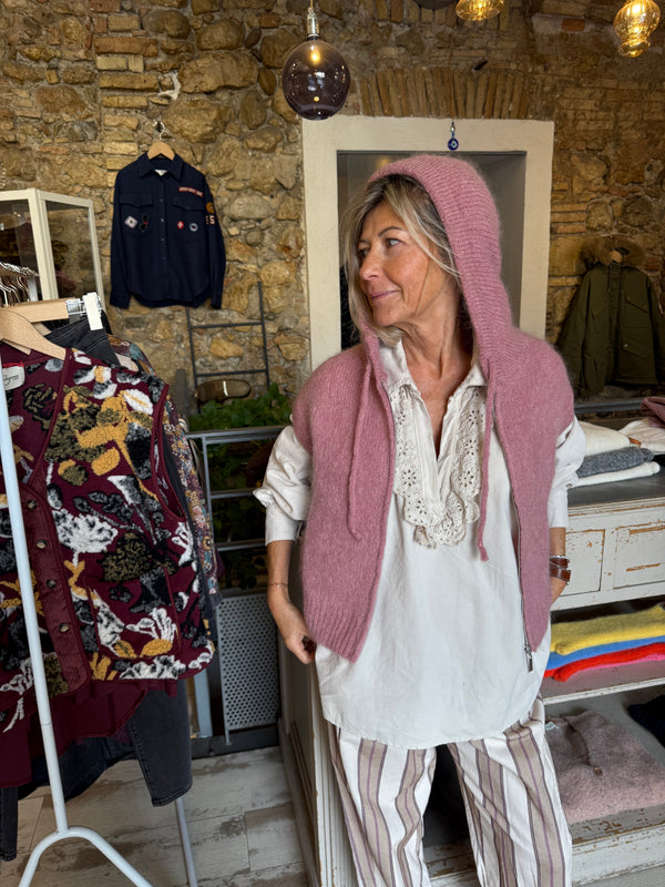 Gilet sans manches à capuche John
