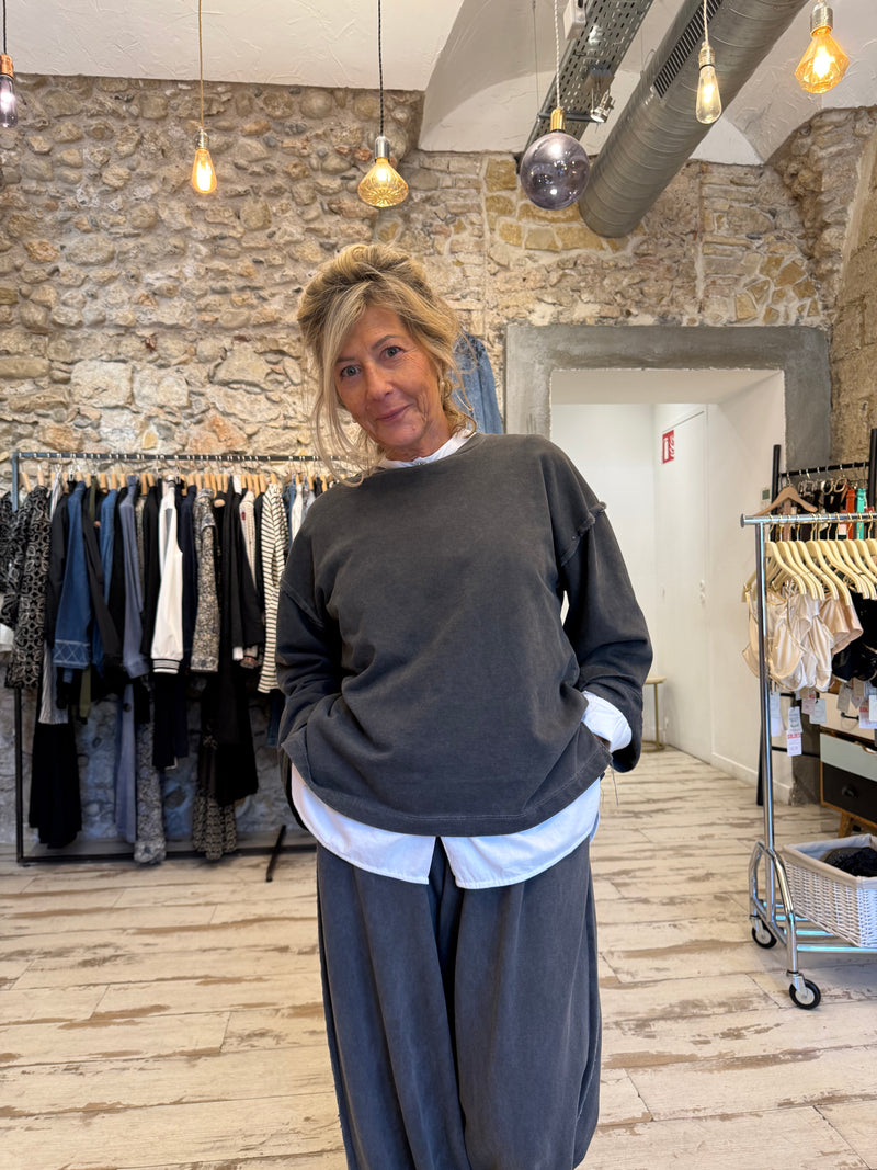 Sweat-shirt Mina manches longues - 2 couleurs
