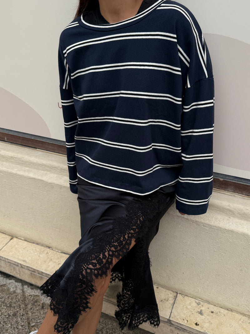 Jupe en satin et dentelle Luna - 2 couleurs