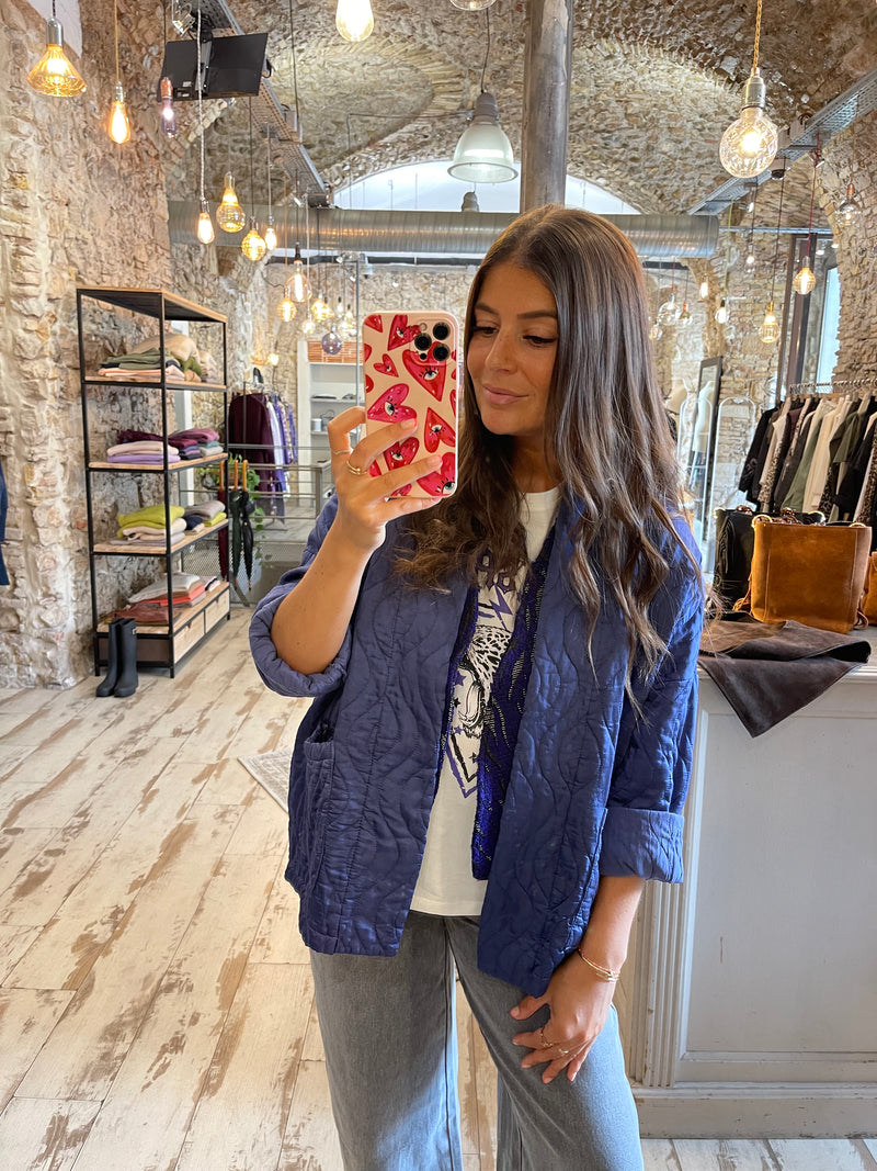 Veste matelassée Mia violette