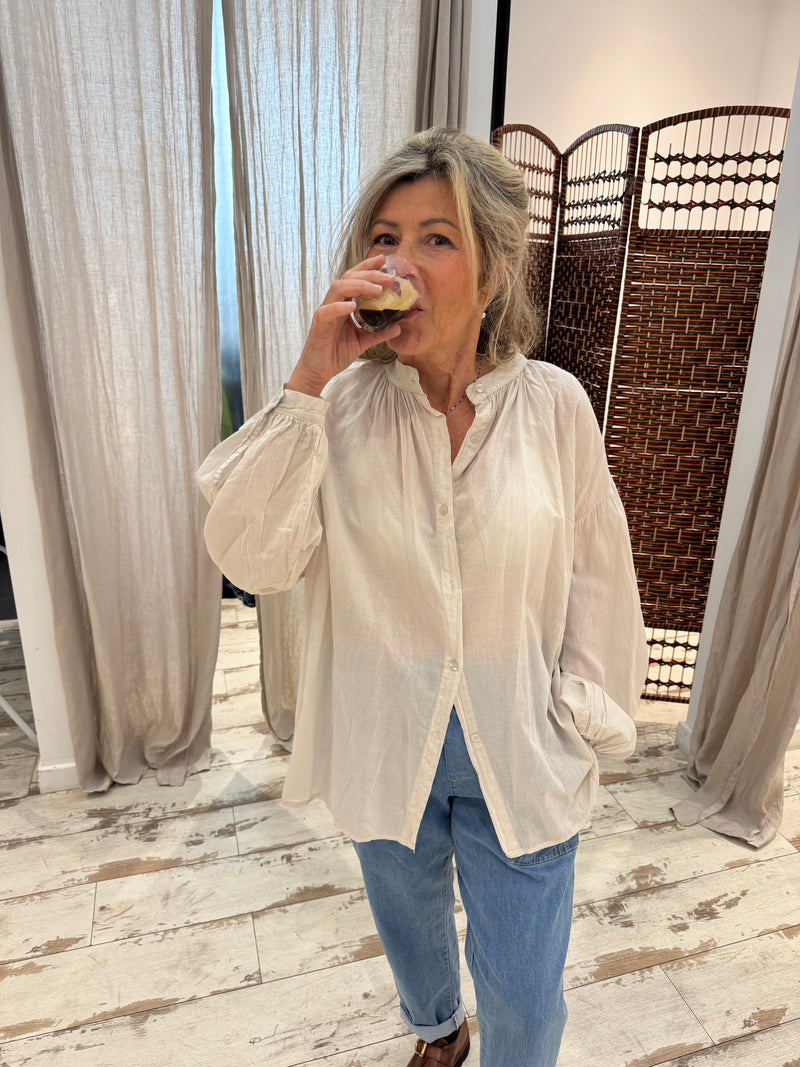 Voile Blouse Femme Imprimée Blouse Blanche Blouse Voile De Coton