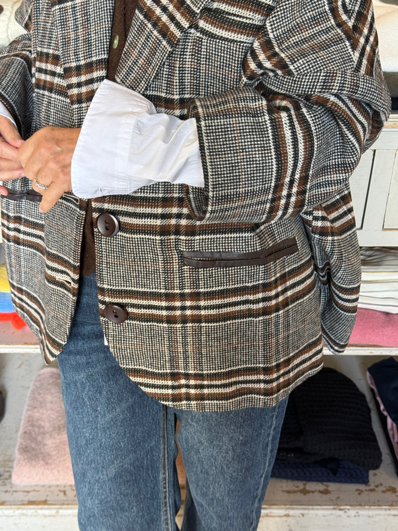 Veste Gloria à carreaux