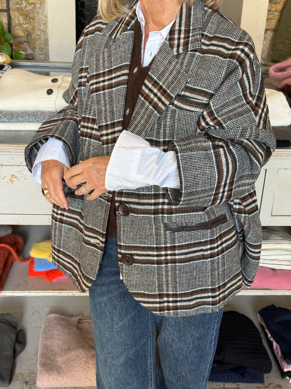 Veste Gloria à carreaux