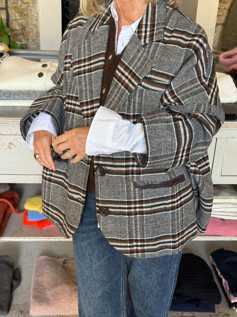 Veste Gloria à carreaux