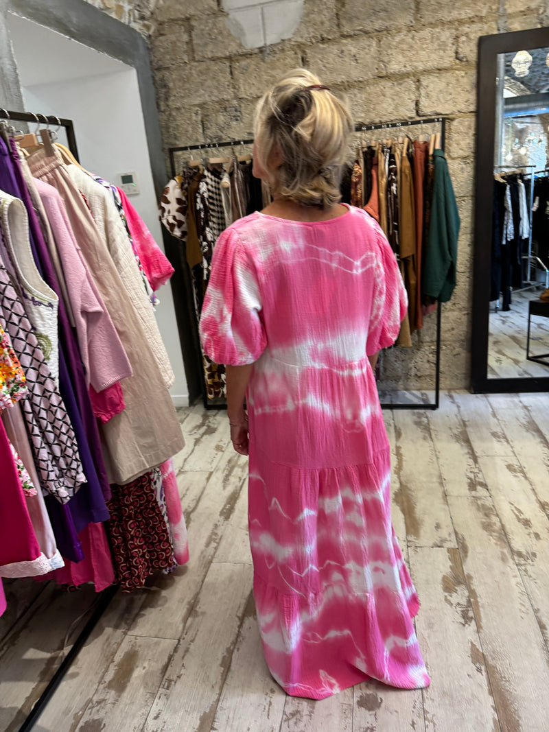 Robe longue tie&dye Mila - 2 couleurs