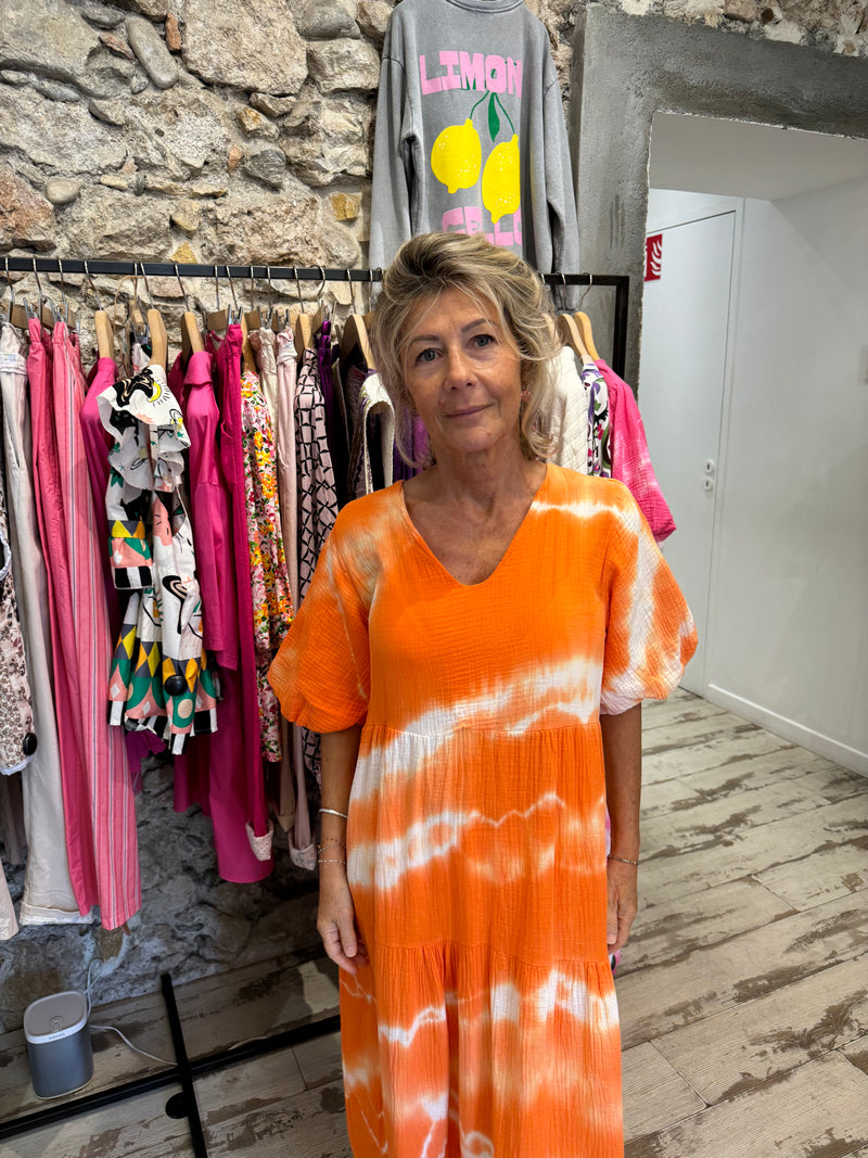 Robe longue tie&dye Mila - 2 couleurs