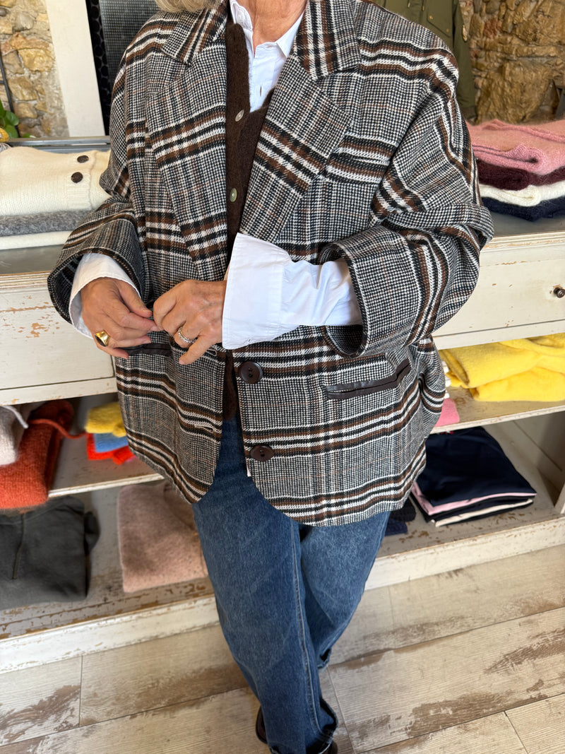 Veste Gloria à carreaux