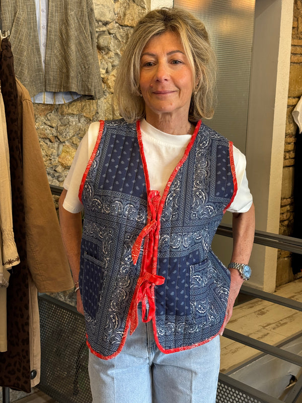 Veste bandana Lilia marine