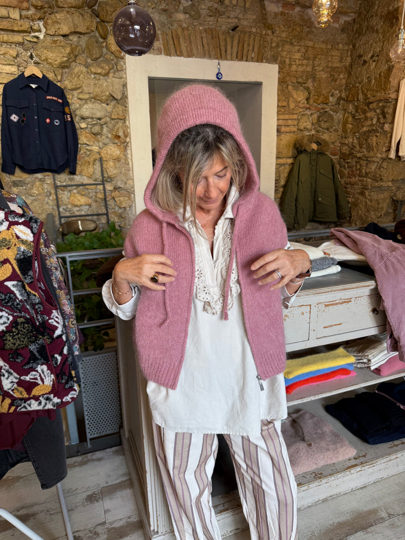 Gilet sans manches à capuche John