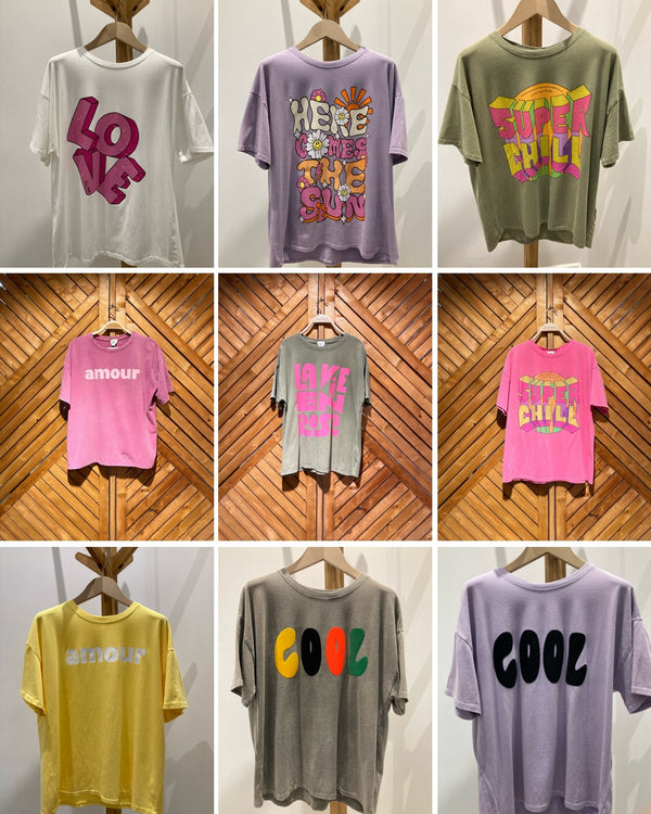 T-shirt Message - 9 coloris
