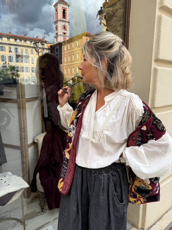 Blouse en voile de coton Sylvia - 2 couleurs