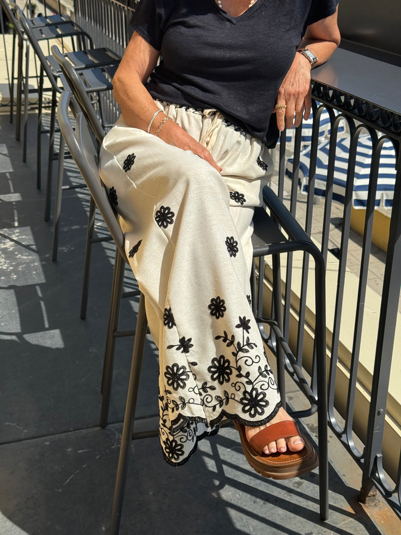 Pantalon Flowers