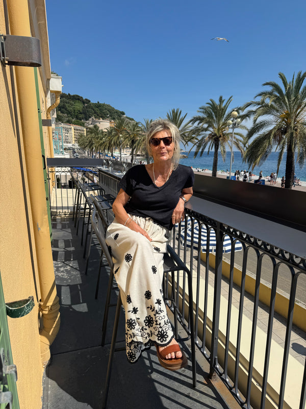 Pantalon Flowers
