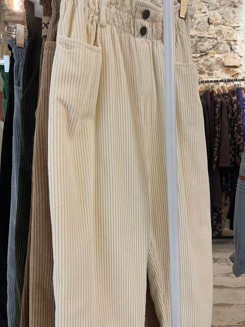Pantalon en velours Arty - 7 couleurs
