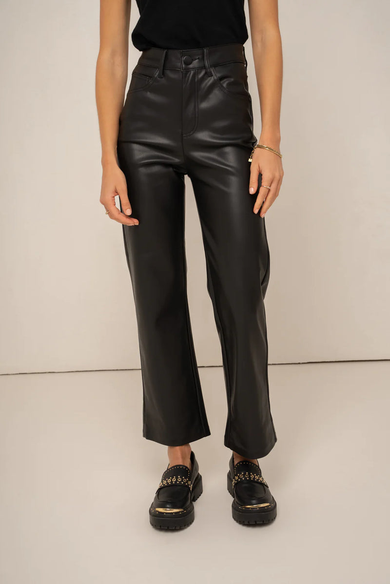 Pantalon Solange en simili-cuir